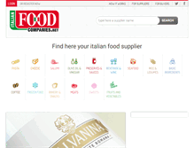 Tablet Screenshot of italianfoodcompanies.net